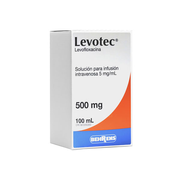 LEVOTEC 500 MG LEVOFLOXACINA SOL INY BEHRENS 100 ML - FARMAVALOR .